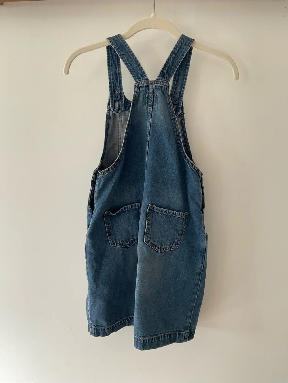 GAP Girls' Blue Denim Overall Dress